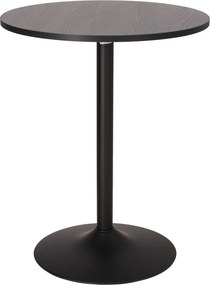 Mały stół do jadalni Hvar okrągły, czarny 60 cm