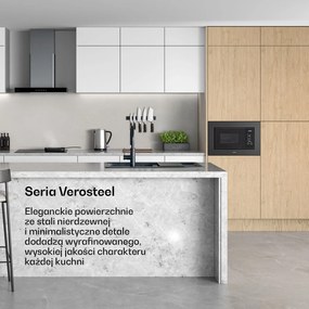 Klarstein Verosteel kuchenka mikrofalowa z grillem do zabudowy
