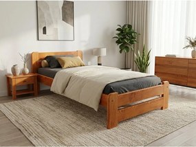 Łóżko Laura 80 x 200, olcha Stelaż: Ze stelażem listwowym rolowanym elastycznym, Materac: Materac Sommera