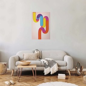 Plakat Tęczowe Rurki 60x90 cm bez ramy bez marginesu ARTGEIST B