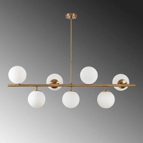 Lampa wisząca Fazli - 10535, biała/złota