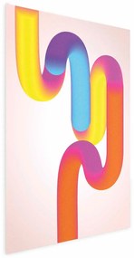 Plakat Tęczowe Rurki 21x30 cm bez ramy bez marginesu ARTGEIST B