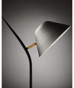 Czarna lampa stojąca z metalowym kloszem (wysokość 152 cm) Aurelia – Kave Home