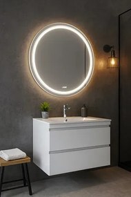 Nowoczesne okrągłe lustro z oświetleniem LED  H1-Z74