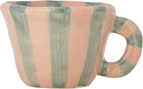 Jasnozielona/jasnoróżowa filiżanka na espresso ceramiczna 110 ml Nini – Bloomingville