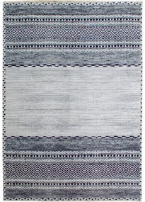 Dywan bawełniany Pescara szaro-czarny  80 cm x 150 cm