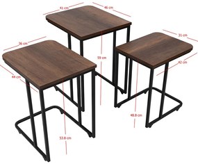 Stół składany Ce Metal Zigon, 3 szt.
