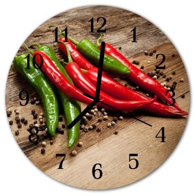 Zegar szklany okrągły Chilli