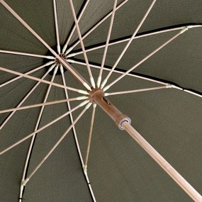 Doppler Nature Long Bamboo Deep Olive parasol składany