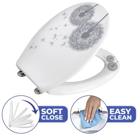 Deska sedesowa ASTERA - mechanizm Easy Close, Duroplast, WENKO