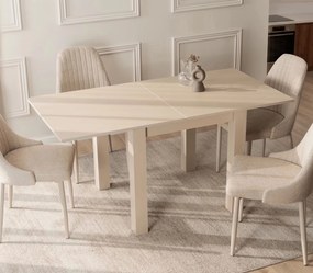 Stół rozkładany do jadalni Max 80-160 cm, kolor orzech Macadamia