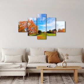Obraz - Jesienny krajobraz (125x70 cm)