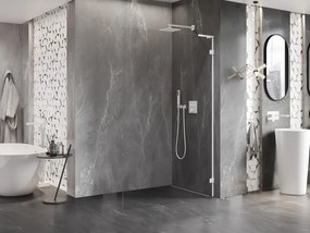 Mexen Lunar L ścianka prysznicowa Walk-in prawa 120 x 200 cm, transparent 8 mm, biała - 830L-120-000-20-00-P