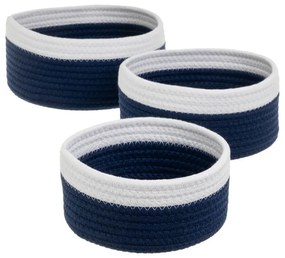 Tekstylne koszyki zestaw 3 szt. ø 26x11 cm – Casa Selección