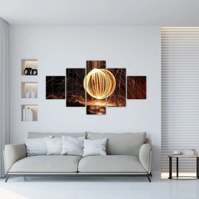 Obraz świecących kul (125x70 cm)