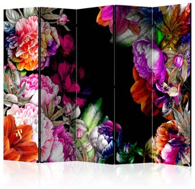Parawan akustyczny Kwiaty 225x172 cm 5-częściowy wielokolorowy ARTGEIST B