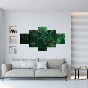 Obraz - Zielony mikroskopowy obraz (125x70 cm)