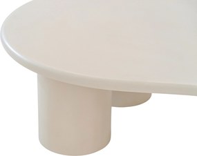 Stolik kawowy Gisela 130 cm do salonu - beżowy