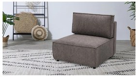 Jasnobrązowy sztruksowy moduł sofy (moduł środkowy) Nihad modular – Bobochic Paris