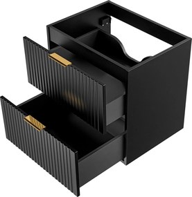 Szafka podumywalkowa czarna mat 60 x 46 cm ASTROS Black