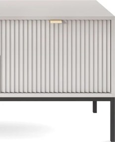 NAYA Szafka RTV 154 szara | czarny stelaż