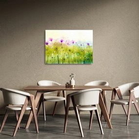 Obraz na szkle - Kwiaty polne (70x50 cm)