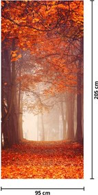 Fototapeta na drzwi - Jesienny las (95x205cm)