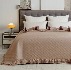 Narzuta na łóżko MONTEGO, ciemny beżowy Rozmiar: 170 x 210 cm