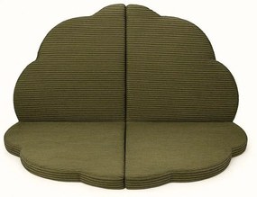 Mata do zabawy dla dzieci w kolorze khaki 160x160 cm – Meowbaby