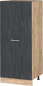 Wysoka szafa czarny beton 60x57x143 r-line