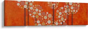 Obraz - Pomarańczowy las (170x50 cm)