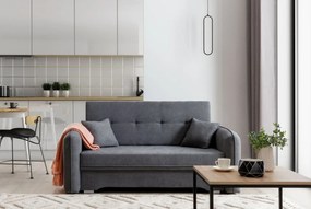 Sofa rozkładana z funkcją spania LAINE szara ELTAP
