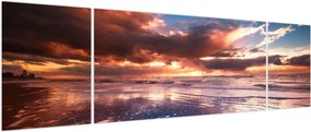 Obraz - Wieczorna plaża (170x50 cm)