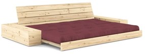 Bordowa rozkładana sofa 244 cm Base – Karup Design