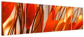 Obraz płatków kwiatów (170x50 cm)