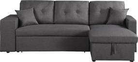 Kanapa narożna rozkładana "Axel" - Szary