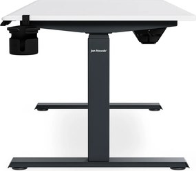 Biurko elektryczne z regulacją wysokości ergonomiczne antracytowo-białe, 1400x700 mm: ARIA