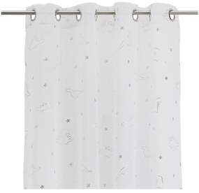 Firanka w biało-srebrnym kolorze 140x260 cm Dinos – Casa Selección