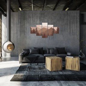 Obraz - Góry Brunatne N⁰2 (125x70 cm)