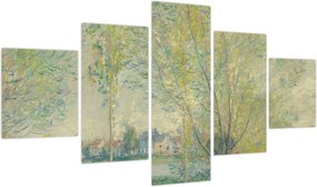Obraz - Claude Monet, The Willows, reprodukcje (125x70 cm)