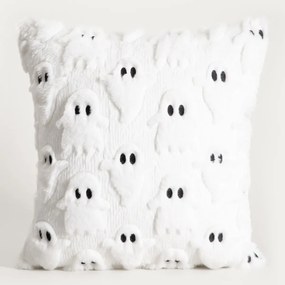 Poszewka dekoracyjna GHOST TOWN ze strukturalnym wzorem w duchy  45x45 cm HOMLA