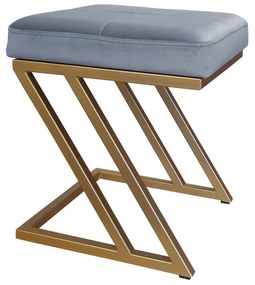 Pufa ZETA LOFT taboret podnóżek podstawa złota BL06