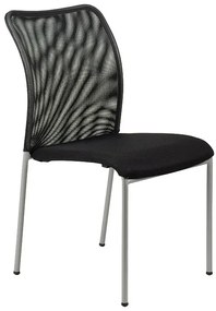 Krzesło biurowe HN-7502 czarne/aluminium STEMA