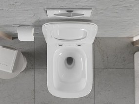 Mexen Riva miska wc Rimless Tornado z deską wolnoopadającą slim, duroplast, biała połysk - 30630200T