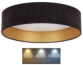 Brilagi - LED Plafon VELVET STAR LED/24W/230V śr. 40 cm  czarny/złoty