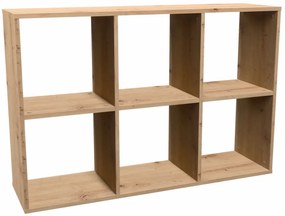 Ażurowy regał do pokoju młodzieżowego dąb artisan A3-C11