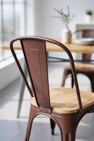 Krzeso z naturalnego drewna Torix