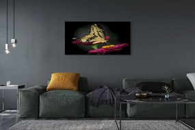 Obraz na płótnie Motyl na Roślinie