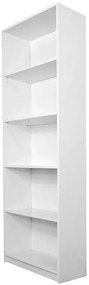 Biały minimalistyczny regał 60 cm - Stejar 5X