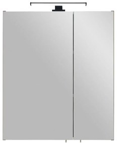 Brązowa wisząca szafka łazienkowa z lustrem 60x70 cm Set 374 – Pelipal